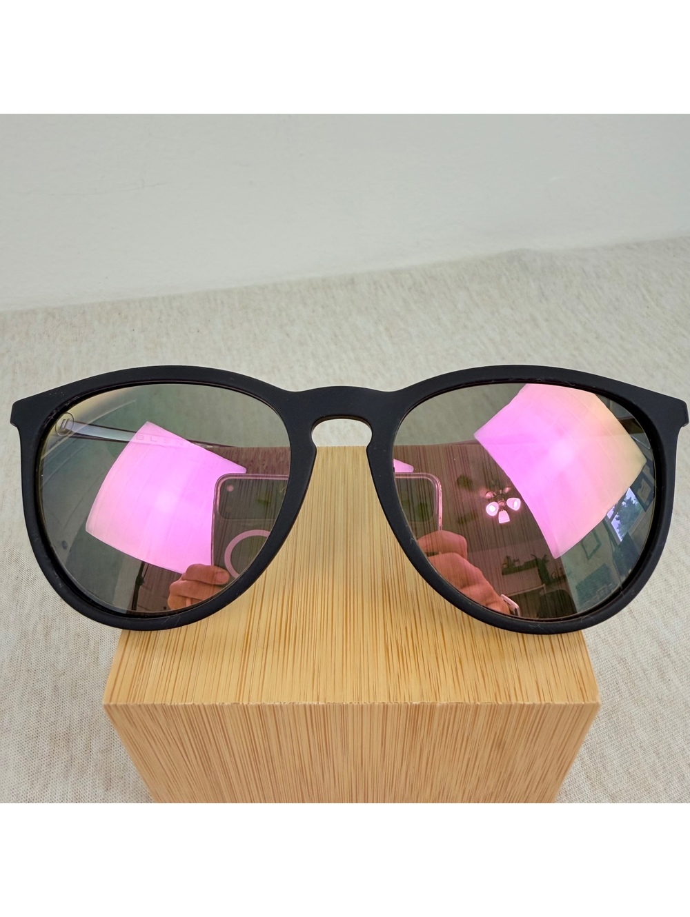 Blenders North Park Rose Theater Polarized Pink Mirror Sunglasses Women